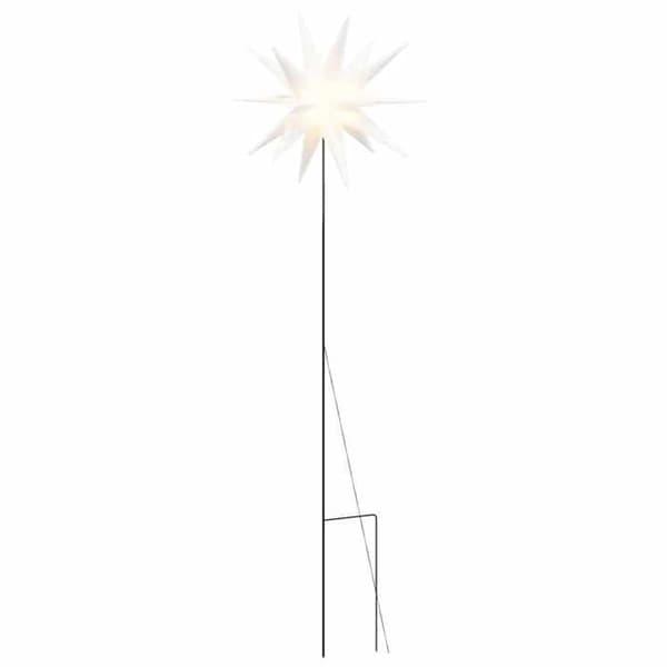 Maison Exclusive - Julbelysning med vikbar vit LED-pinne 57 cm Vit