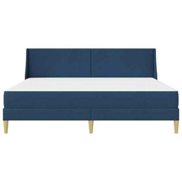 Sängram - EXKLUSIV HEM - 180 x 200 cm - Blå - Polyester tyg - Sängbotten med förvaring Blå