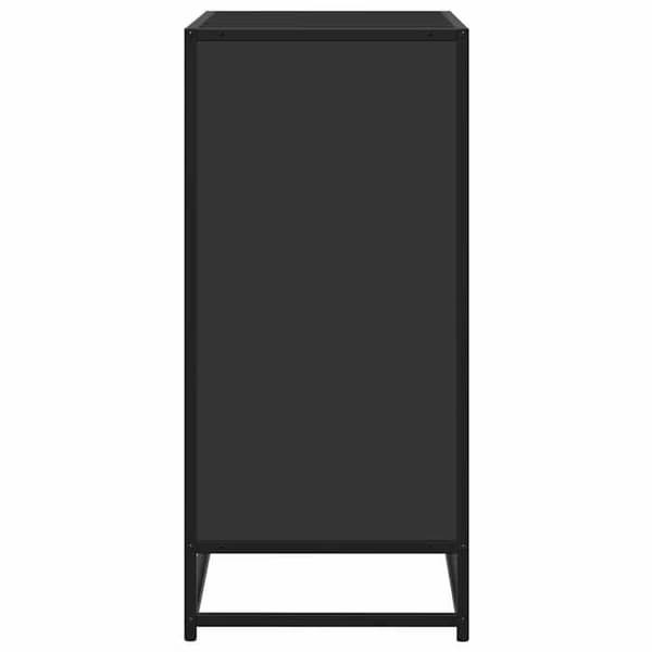 Maison Exclusive - Sort buffet 68x35x76 cm ingeniørtræ Svart