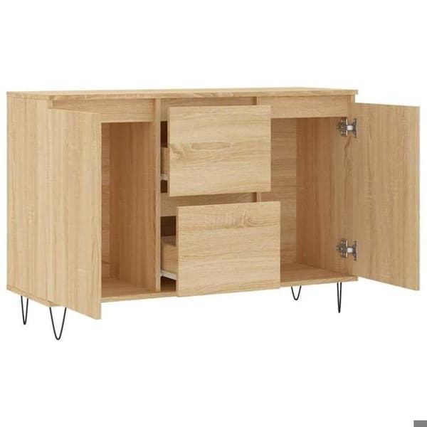 Maison Exclusive - Buffé ek sonoma 101,5x35x70 cm ingenjörsträ