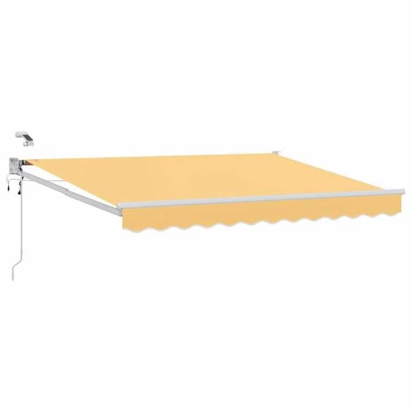 Maison Exclusive - Elektrisk utdragbar markis Sand 100% Polyester och Aluminium