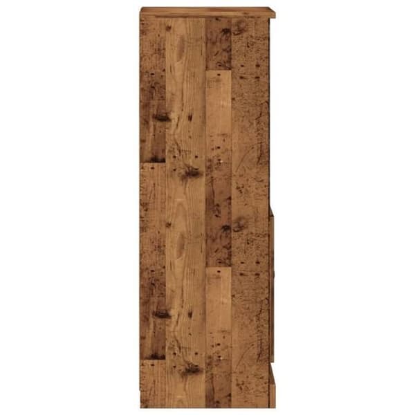 Maison Exclusive - Buffé hög gammalt trä 36x35,5x103,5 cm ingenjörsträ