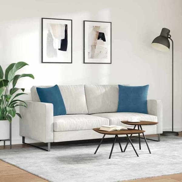 Maison Exclusive - Soffkuddar 2 st Blå 45 x 45 cm