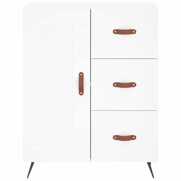 Maison Exclusive - Vit buffé 69,5x34x90 cm ingenjörsträ Vit