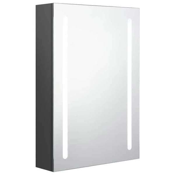 Maison Exclusive - LED-peilikaappi harmaa 50x13x70 cm Grå