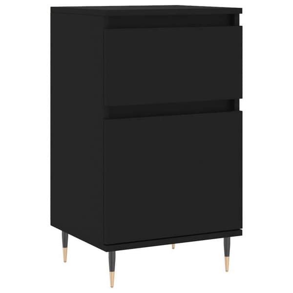 Maison Exclusive - Buffet 2 stk sort 40x35x70 cm ingeniørtræ