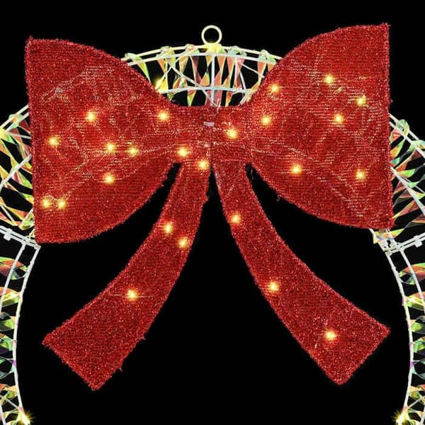Festdekoration - EXKLUSIV HEM - Krans 75 cm - Varm vit - PET - 60 LED USB Vit varm