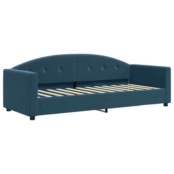Maison Exclusive - Dagbädd med blå madrass 80x200 cm sammet Blå