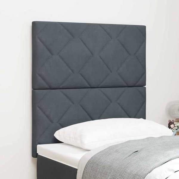 Maison Exclusive - Tummanharmaa LED-pääty 80 cm Sametti Mörkgrå