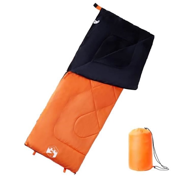 3-säsong vuxen camping sovsäck - Orange - 190 X 72 cm - Polyester, polypropen Orange