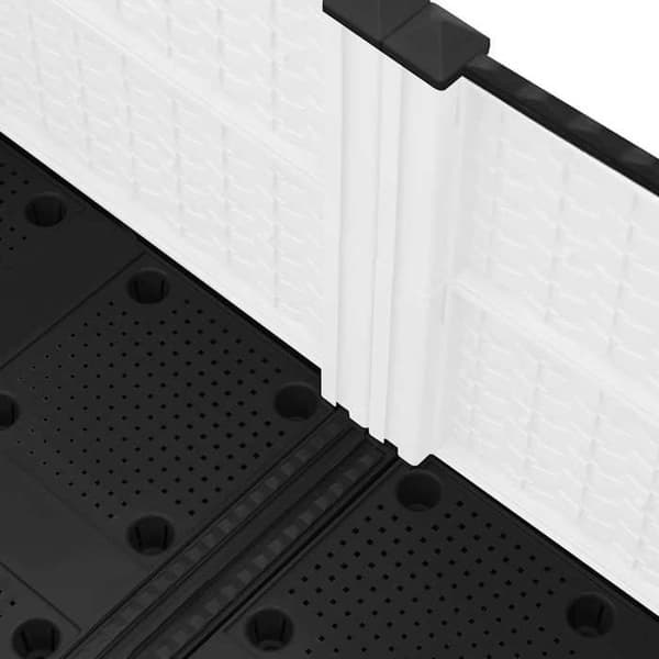Maison Exclusive - Hög säng 80x80x38 cm Polypropylen Vit