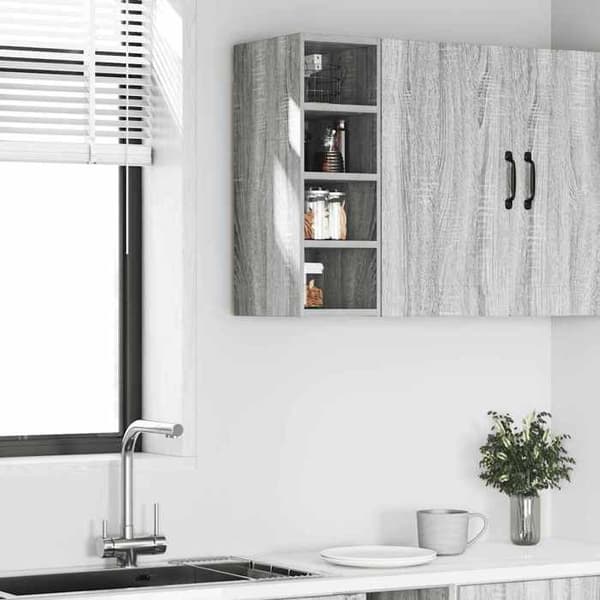 Maison Exclusive - Hængeskab Riga grå Sonoma 20x29,5x60 cm Gris Sonoma