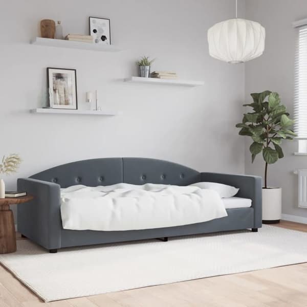 Maison Exclusive - Mörkgrå vilobädd 90x190 cm sammet
