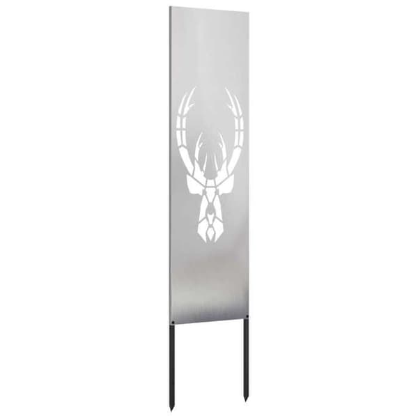 Maison Exclusive - Hopeinen puutarhan yksityisyysnäyttö 32 x 140 cm Silver