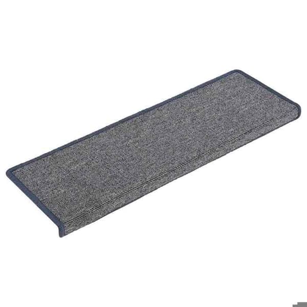 Maison Exclusive - Trappmatta 30 delar 65 x 21 x 4 cm Ljusgrå och blå Rektangulär kant