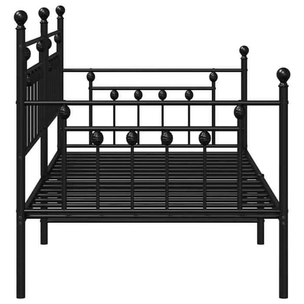 Sengestel - EKSKLUSIV HUS - Dagsengestel - Sort - Stål - 107 x 203 cm Svart