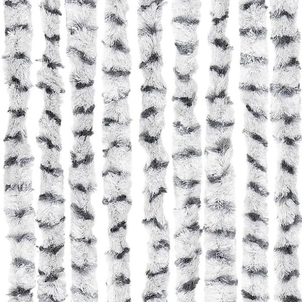 Maison Exclusive - Lys grå og mørk grå fluenet 100x200cm chenille
