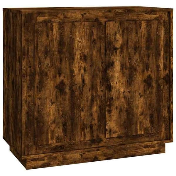 Maison Exclusive - Buffé ek rökig 80x34x75 cm ingenjörsträ