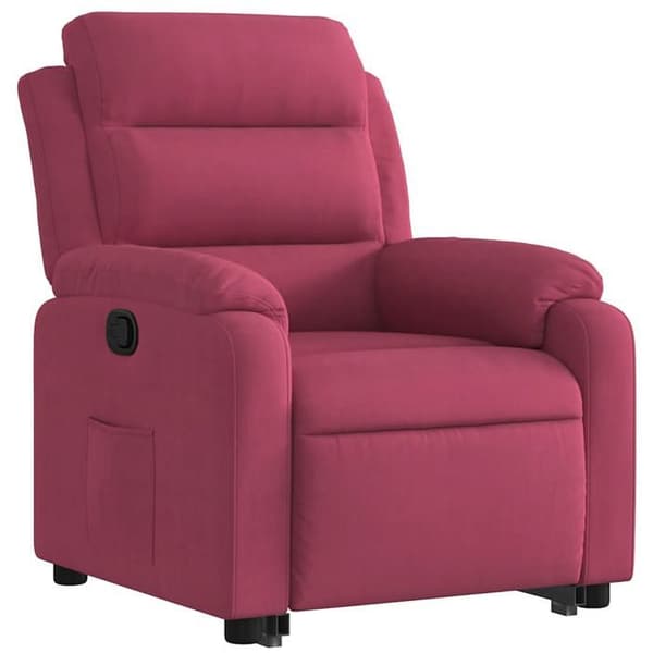 Maison Exclusive - Recliner Röd vinröd Sammet