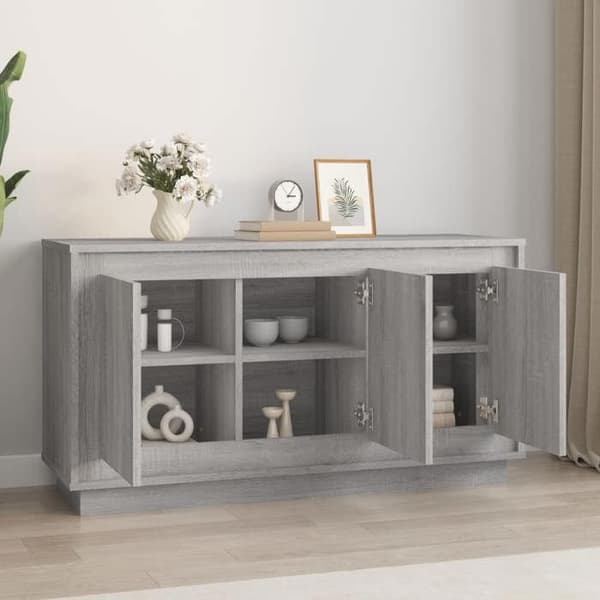 Maison Exclusive - Buffé Sonoma Grå 102x35x55 cm Ingenjörsträ