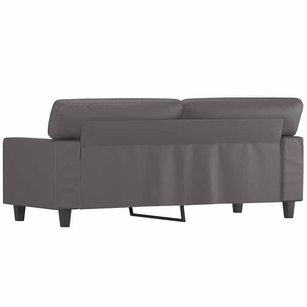 Maison Exclusive - Soffa 2-sits Grå 140 cm Syntetläder