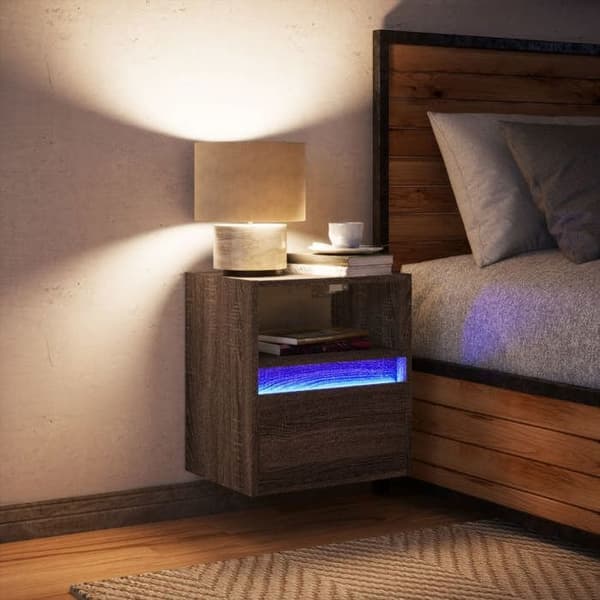 Maison Exclusive - Væglampe med LED-lys i mørk egetræ Brun ek