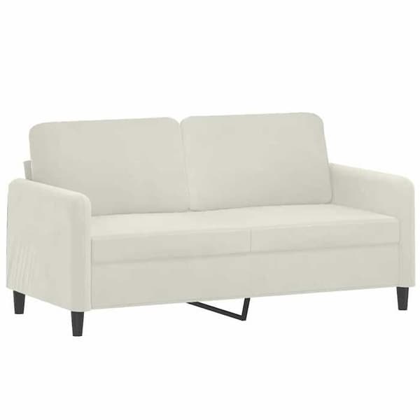 Maison Exclusive - 2-paikkainen sohva, kerma 140 cm sametti