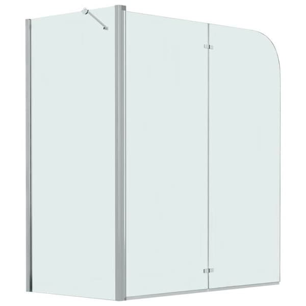 Maison Exclusive - Fällbar duschkabin ESG 120x68x130 cm Krom