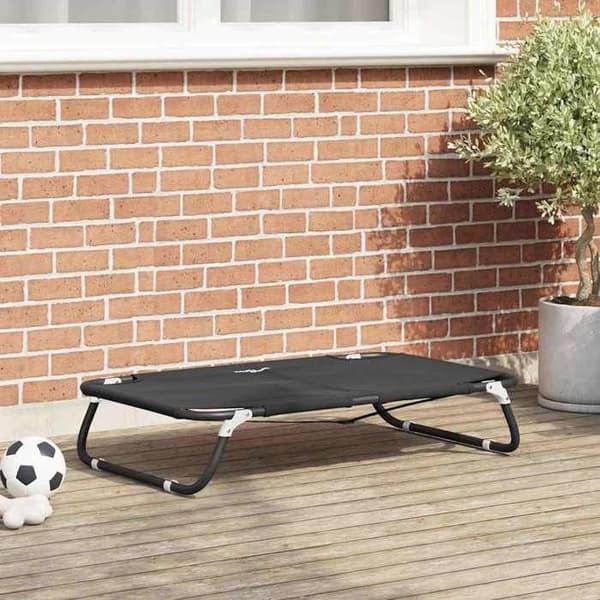 Maison Exclusive - Hundeseng 90 x 55 x 18 cm Sort Stål
