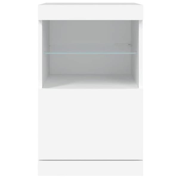 Maison Exclusive - Buffet med hvide LED-lys 41x37x67 cm