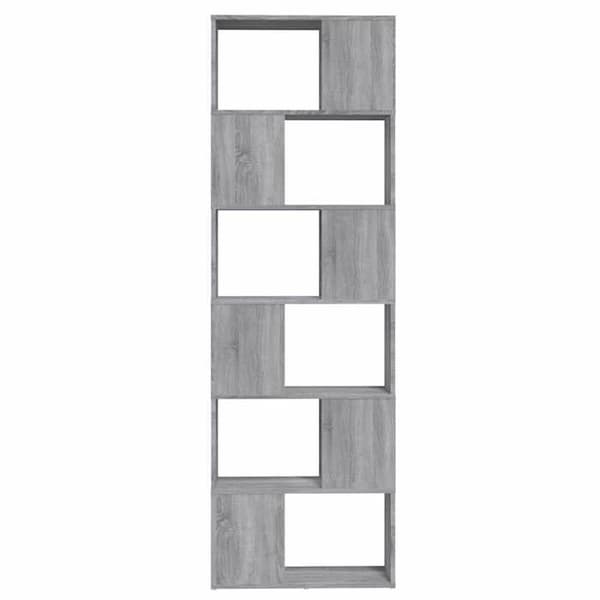 Maison Exclusive - Bibliotek/Rumseparator Sonoma grå 60x24x186 cm