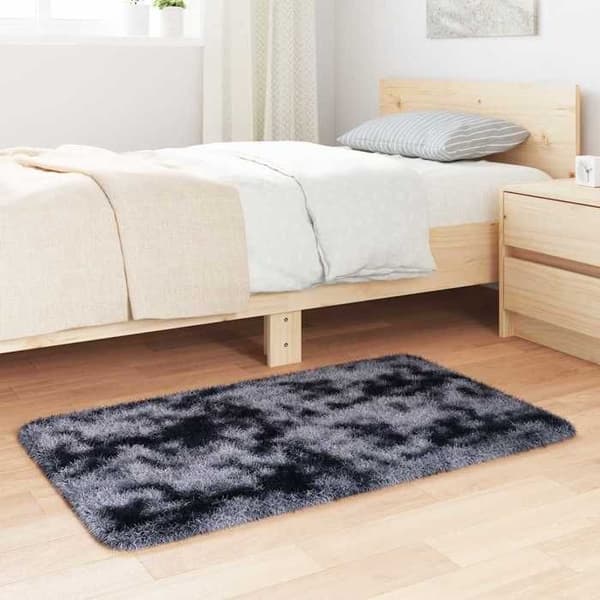 Matto - EXKLUSIIVINEN KOTI - NAVARRA - Pitkänukka - 60 x 100 cm - Tummanharmaa mörkgrå