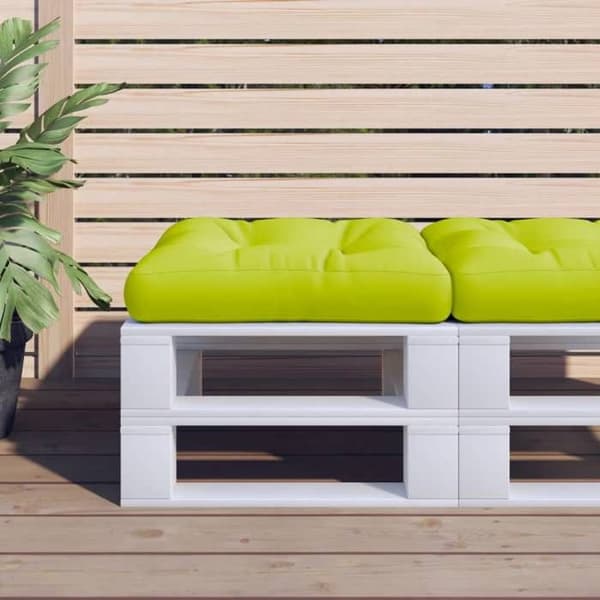 Maison Exclusive - Palettkudde grön glänsande 60x60x12 cm tyg