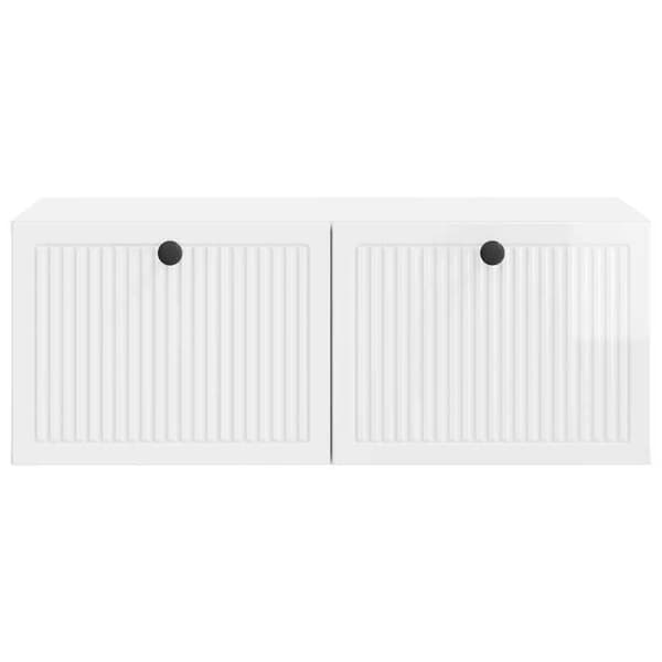 Exklusiv Hem - Väggmonterad TV-möbel Väggmontering Vit glansig 78,5 x 41 x 30 cm