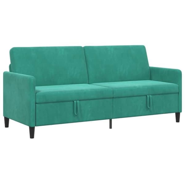 Maison Exclusive - Sofa med opbevaring Turkis 192 x 78 x 87 cm Polyester