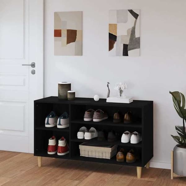 Maison Exclusive - Skoskab Sort 102x36x60 cm Ingeniørtræ