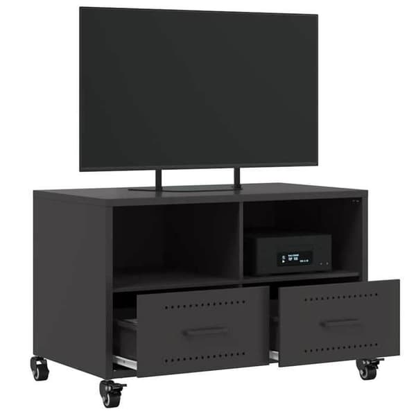 Maison Exclusive - Sort TV-møbel 68x39x43,5 cm stål