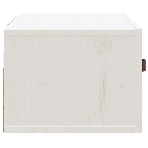 Maison Exclusive - Väggmonterad sängbord Vit 40x29,5x22 cm Vit