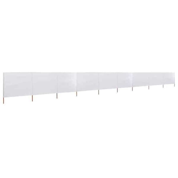 Maison Exclusive - Skärm 9 paneler Tyg 1200 x 160 cm Vit sand vit sand
