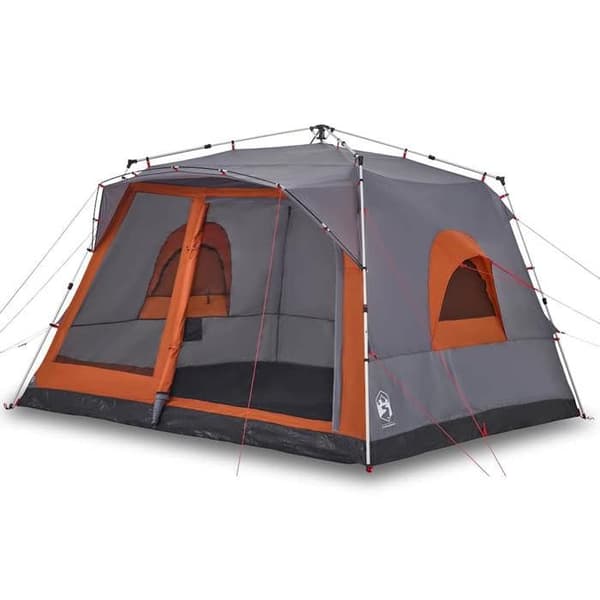 Maison Exclusive - Perheteltta 7 hengelle harmaa oranssi nopea purku