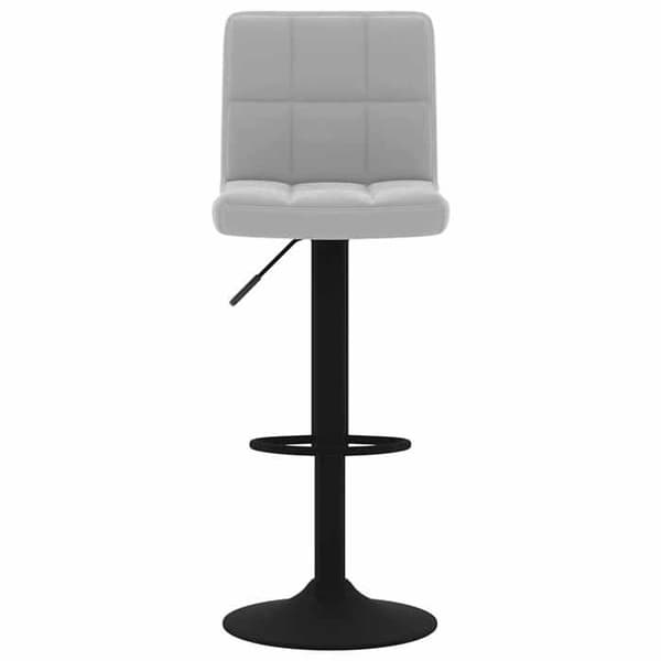 Maison Exclusive - Barstolar set om 2 ljusgrå sammet