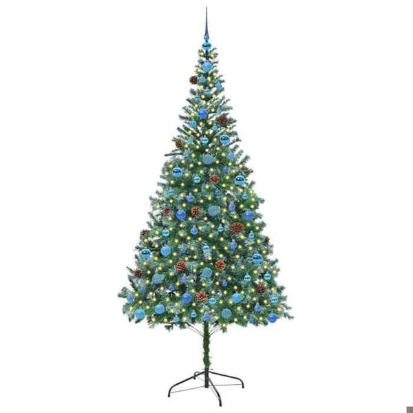 Maison Exclusive - Konstgjord Julgran Grön 210 cm PVC och Stål Grön