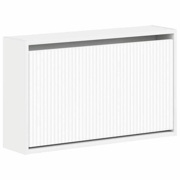 Exklusiv möbel - Väggmonterat skåp för skor ARNHEM 71 x 17 x 43 cm Vit