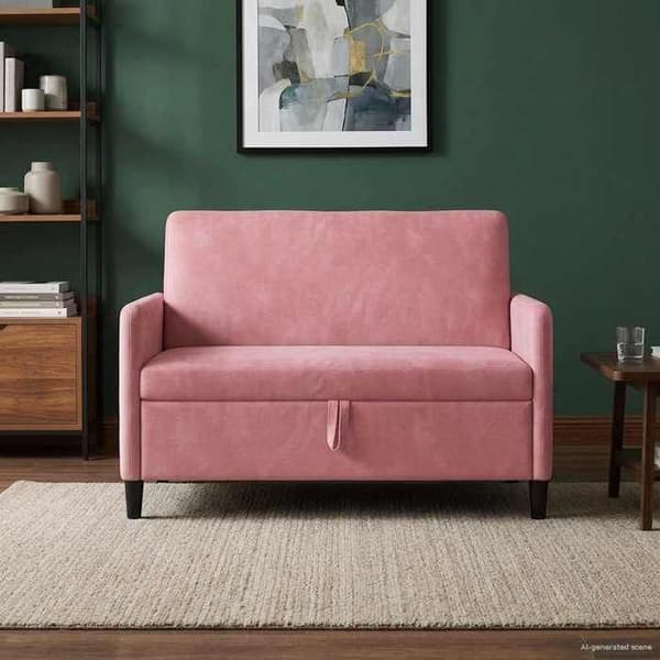 Maison Exclusive - Soffa med förvaring Rosa 122 x 78 x 87 cm Polyester