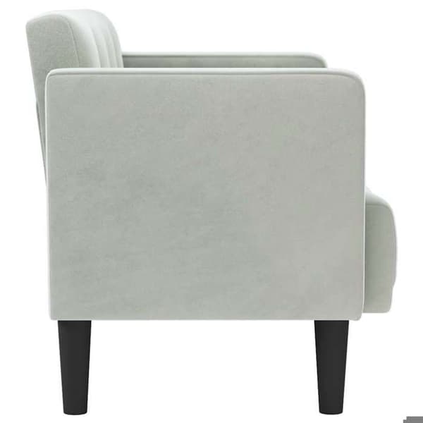 Maison Exclusive - Sofa til to personer lys grå 111 cm velour