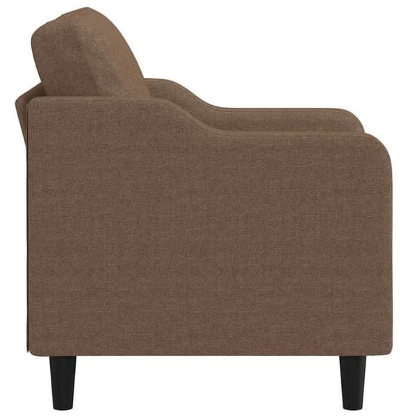 Stol - EKSKLUSIV HUS - 60 cm - Polyesterstof - Robust metalramme - Polstret sæde brun