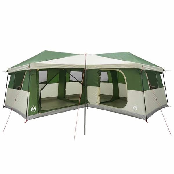 Familjetält - EXKLUSIVT HUS - 14 platser - Polyester 185T PU - 3 sovrum - Markis