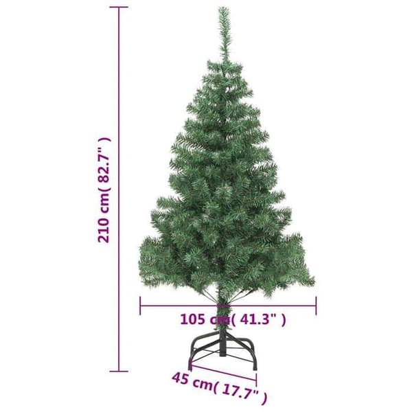 Maison Exclusive - Keinopuu ja teräsjalka 210 cm 910 oksaa