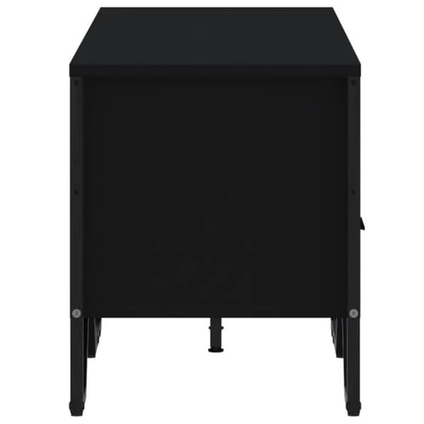 Maison Exclusive - Sort TV-møbel 122x34x41 cm ingeniørtræ