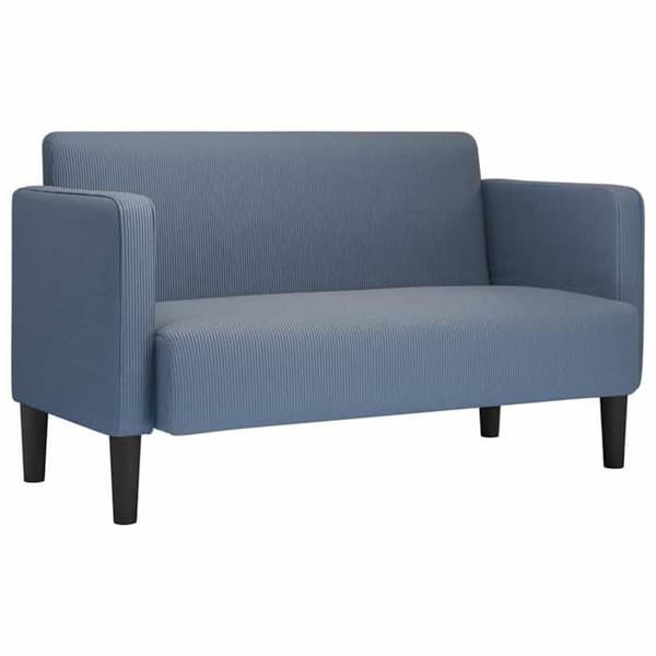 Maison Exclusive - Sofa 109 cm i blå ribbet velour
